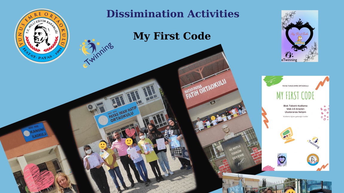 My First Code eTwinning Projesinin Okullar arası yaygınlaştırması yapıldı.